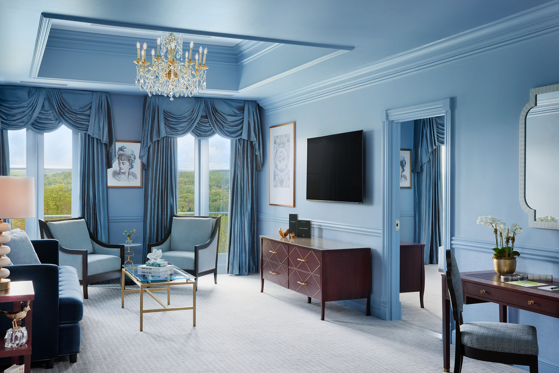 The Chateau King Suite Living Space